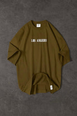 Los angeles Front back  Printed Dropshoulder