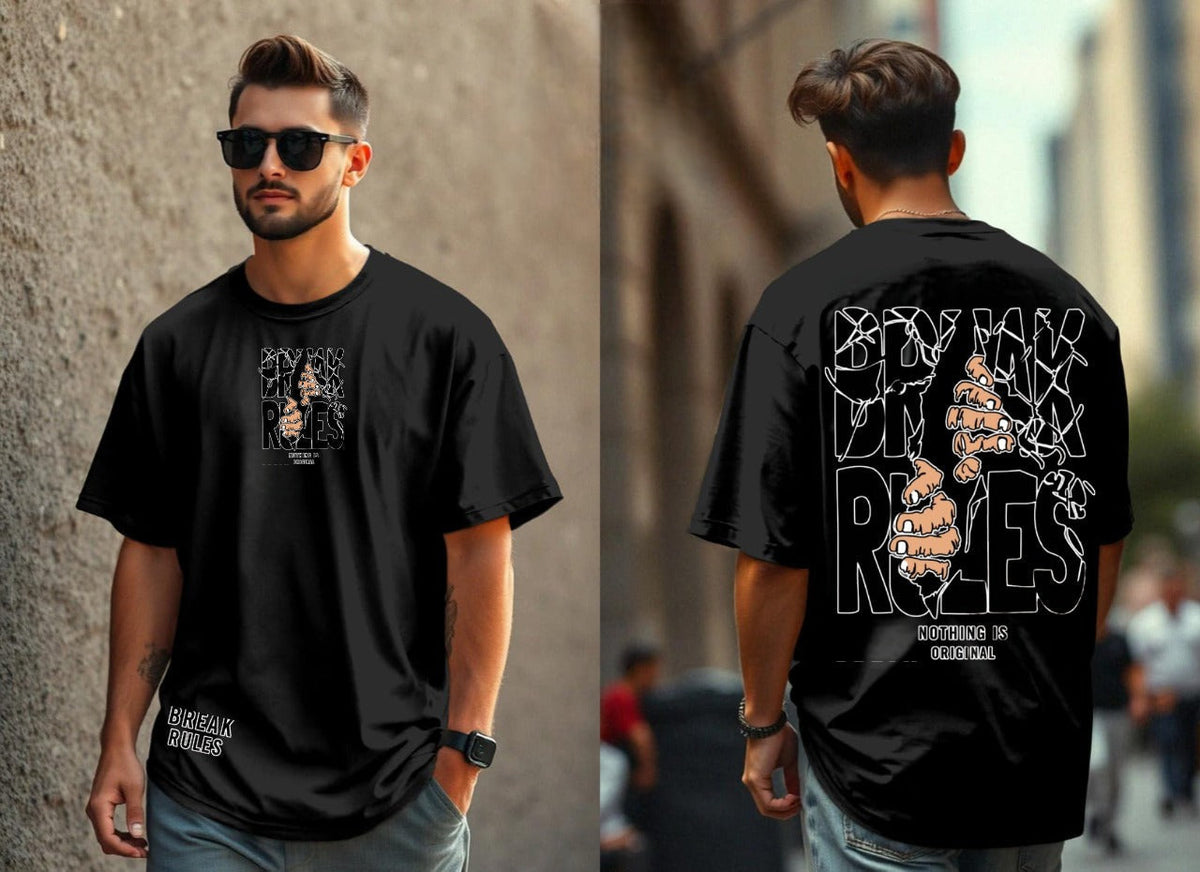 BREAK RULES OVERSIZED TSHIRT